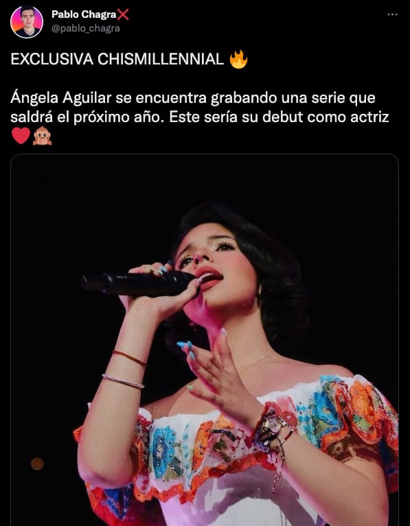 Ángela Aguilar estaría por debutar en la actuación