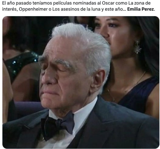 Memes de las nominaciones a los Oscar 2025