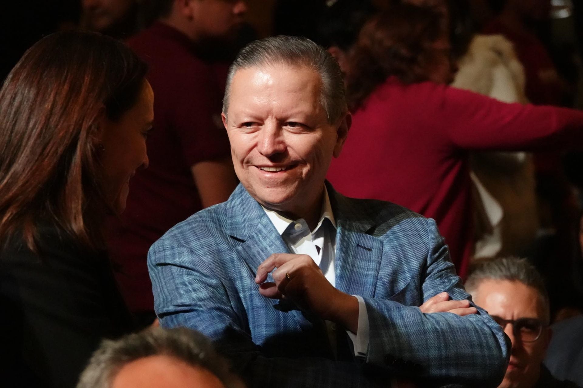 Arturo Zaldívar, exministro de la Suprema Corte de Justicia de la Nación, durante el estreno del documental "Claudia. El Documental"