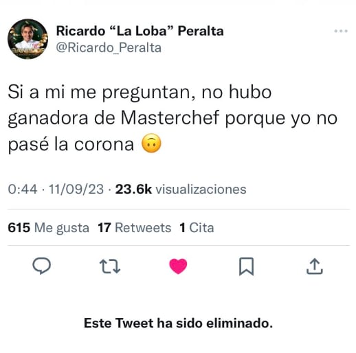 Ricardo Peralta demuestra su enojo y expresa que para él no hubo ganador en MasterChef Celebrity 2023