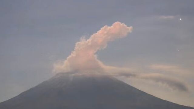 Volcán Popocatépetl el 16 de enero