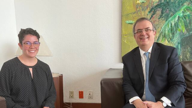 Paola Schietekat y Marcelo Ebrard