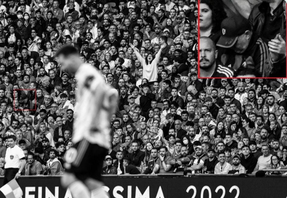 El "fantasma" de Diego Armando Maradona fue captado en Wembley el día de la Finalissima.