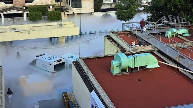 Fuga de oxígeno en clínica 58 del IMSS