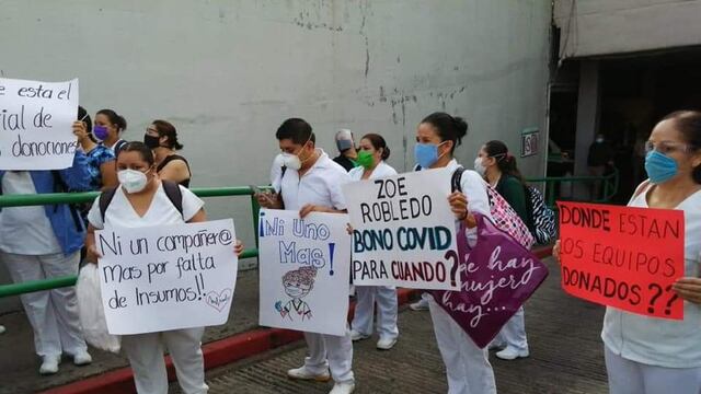 Manifestación en Cuernavaca