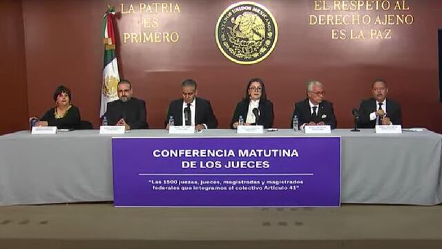 Conferencia mañanera de jueces 6 de noviembre