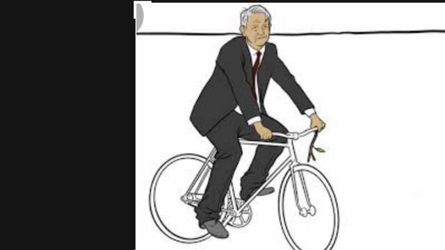 AMLO en bici