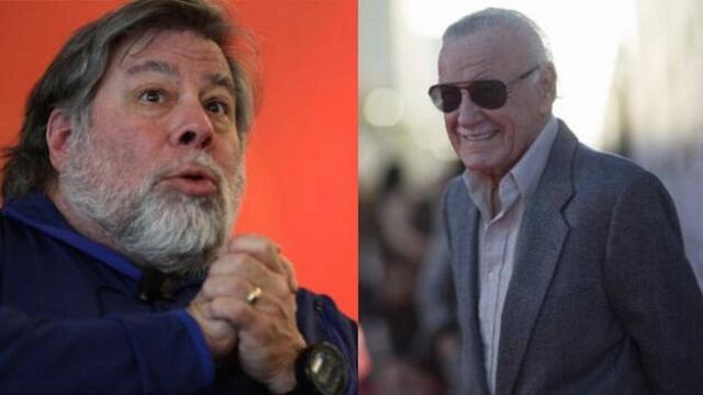 Steve Wozniak y Stan Lee.