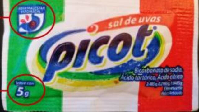 La Comisión Federal para la Protección contra Riesgos Sanitarios (Cofepris) alertó este miércoles por la falsificación de tres lotes de sal de uvas Picot.