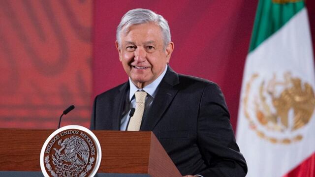 AMLO en conferencia del 10 de febrero de 2020.