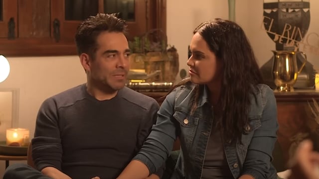 Omar Chaparro y su esposa