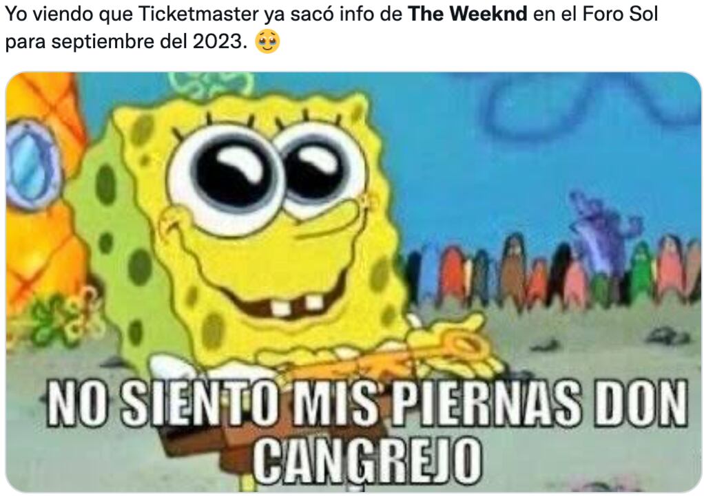 Memes de The Weeknd por su próximo concierto en CDMX