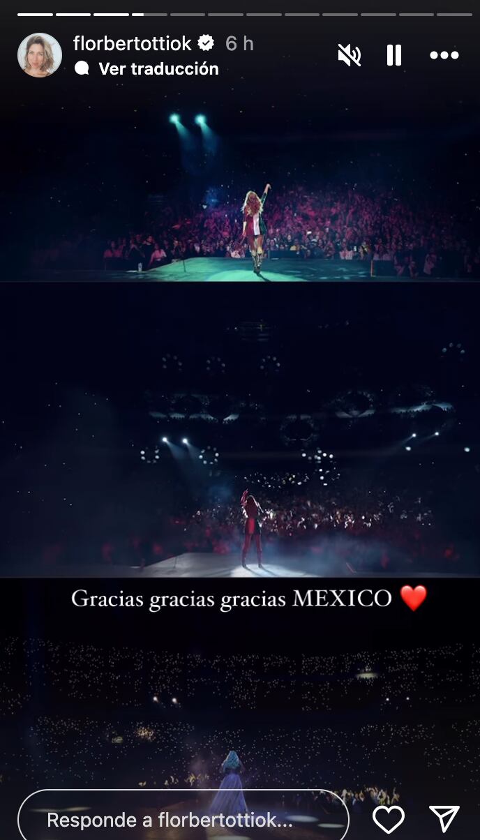 Flor Bertotti dio un concierto como Floricienta en CDMX