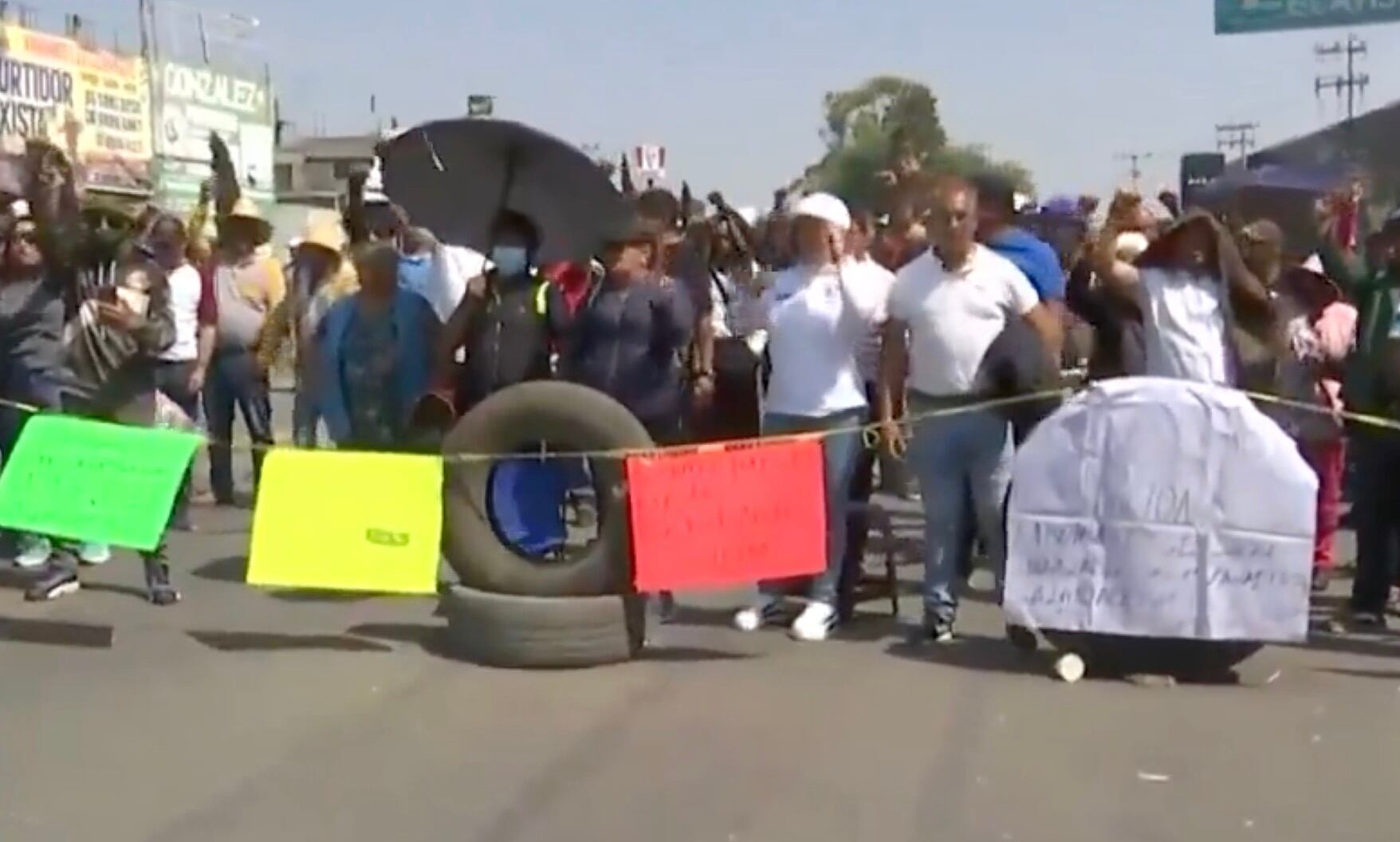 Bloqueo en Vía Morelos en Ecatepec