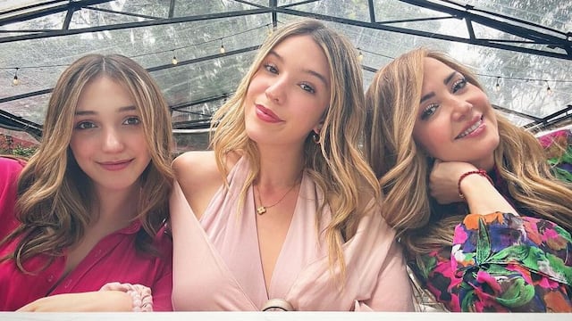 Andrea Legarreta y sus hijas Nina y Mía Rubín Legarreta