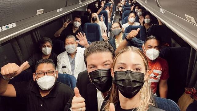 Parten camiones de caravanas de vacunación en Nuevo León