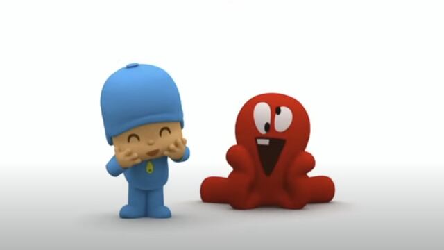 Pocoyó se parte de risa con su amigo Pulpo