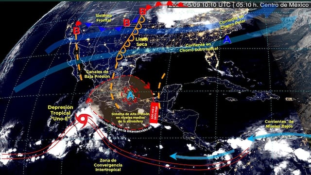 depresion tropical 1-E
