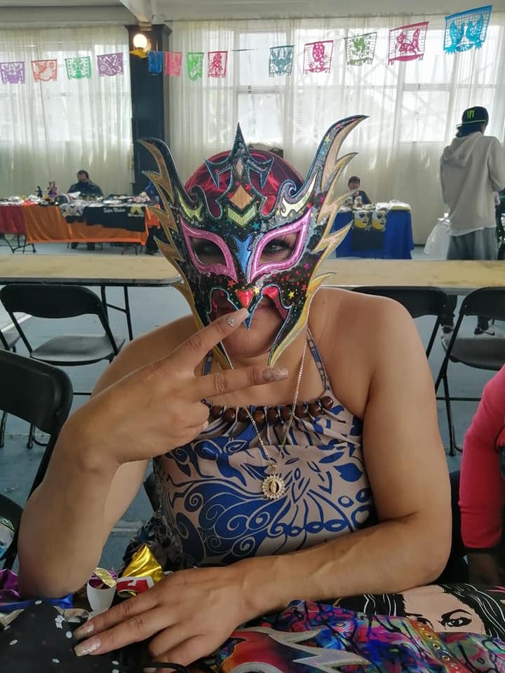 La máscara de Miss Gaviota.