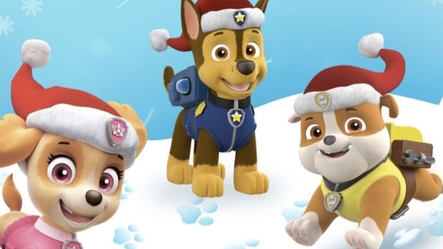 6 tarjetas navideñas de Paw Patrol para regalar a tus seres queridos en Navidad