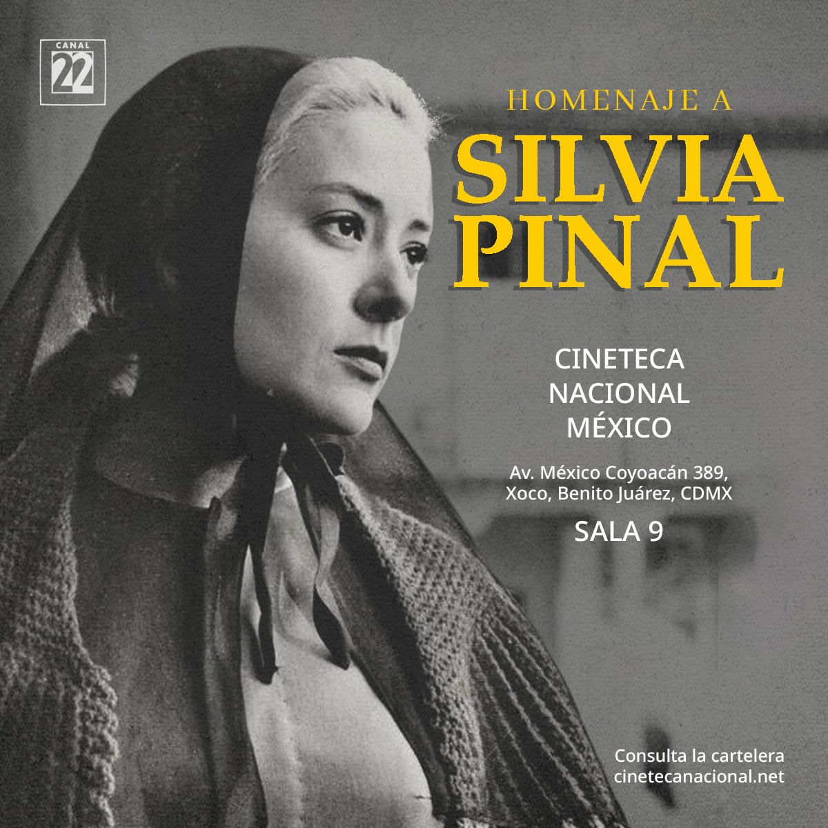 Silvia Pinal en Cineteca Nacional