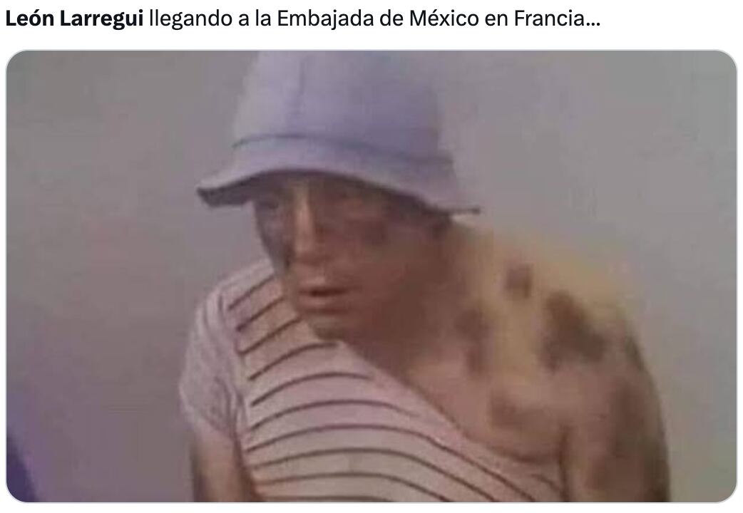 Memes de León Larregui golpeado en París
