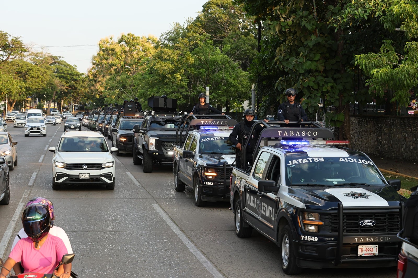 Operativos de la FIRT Olmeca dejan detenidos y decomisos en Tabasco.