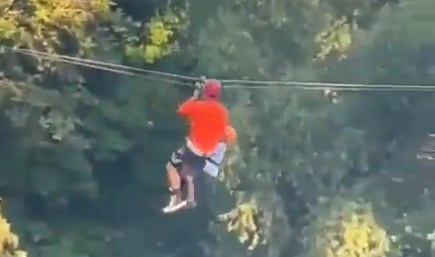 Niño cae de tirolesa del Parque Fundidora de Monterrey