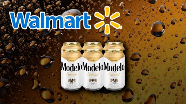 Mini lata de cerveza Modelo Walmart