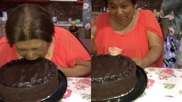 VIDEO: Muerde su pastel y acaba sin dentadura desgracia de todo TikTok