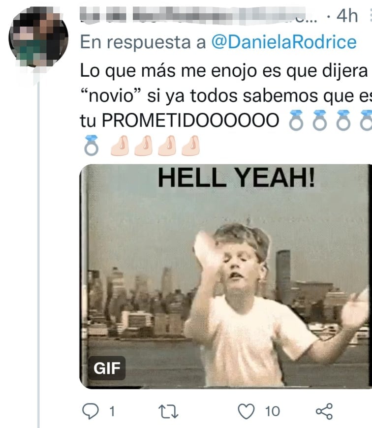 Seguidores de Daniela Rodrice la defienden