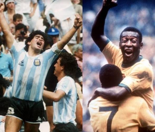 Maradona y Pelé