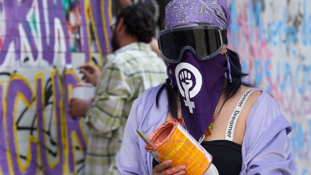 Protesta contra la violencia hacia las mujeres