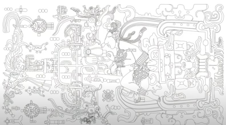 Lápida de Pakal o astronauta de Palenque