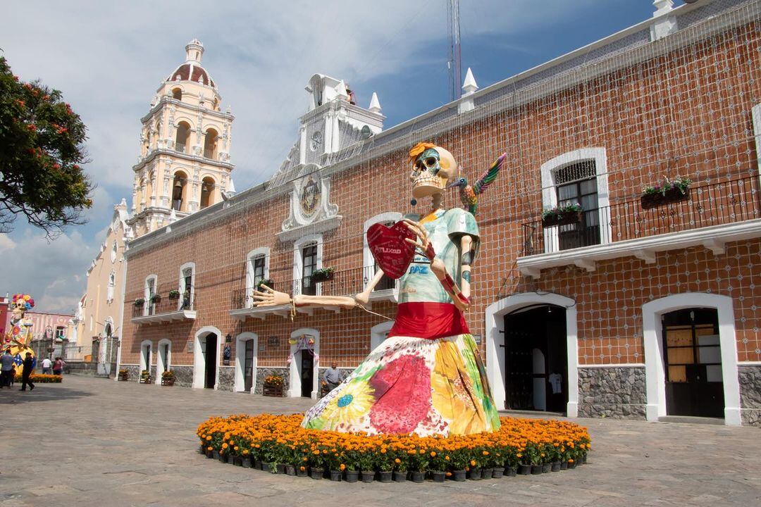 Catrinas monumentales en Atlixco