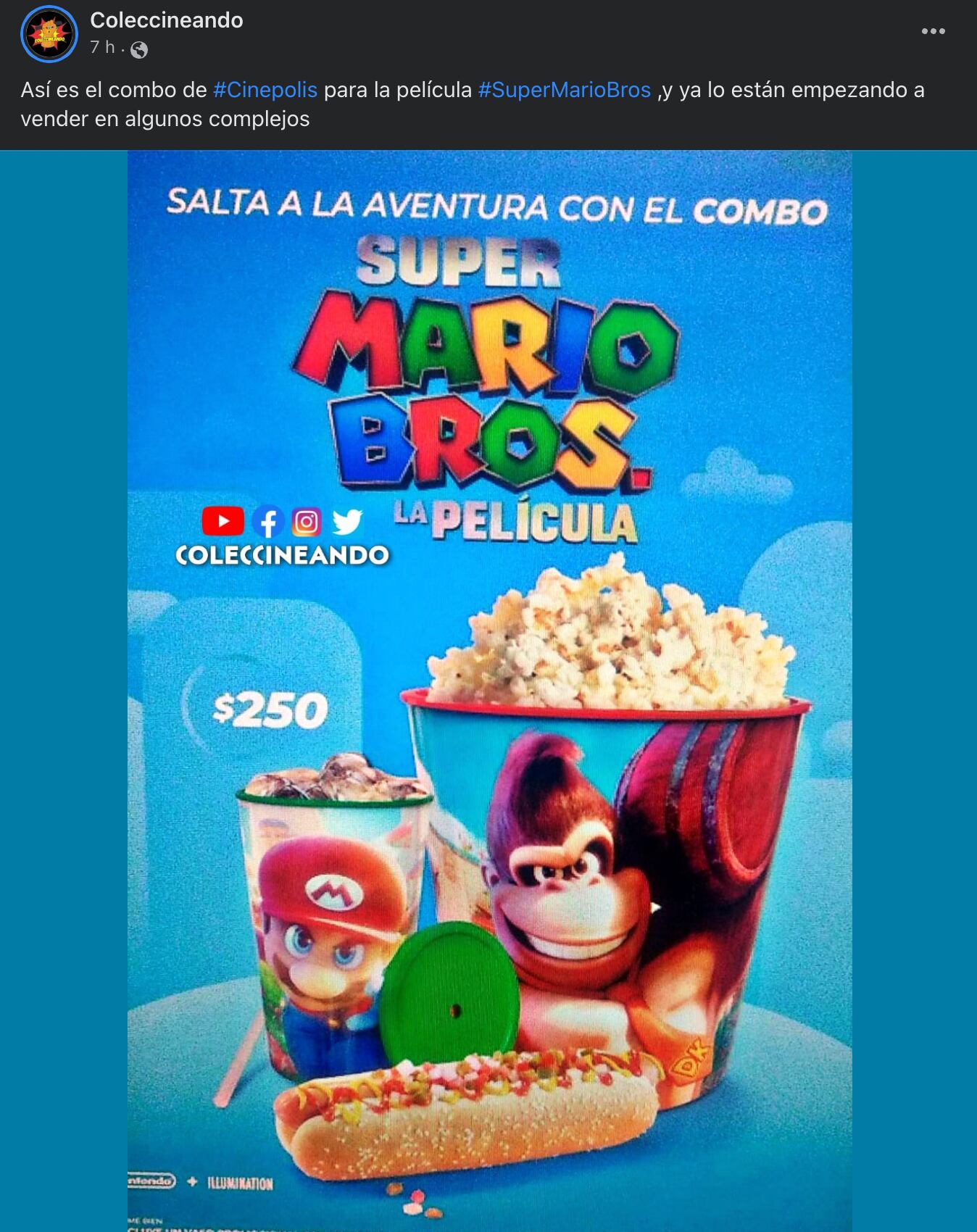 Combo Mario Bros. La Película en Cinépolis