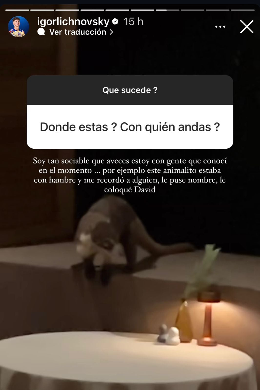 Instagram de Igor Lichnovsky.