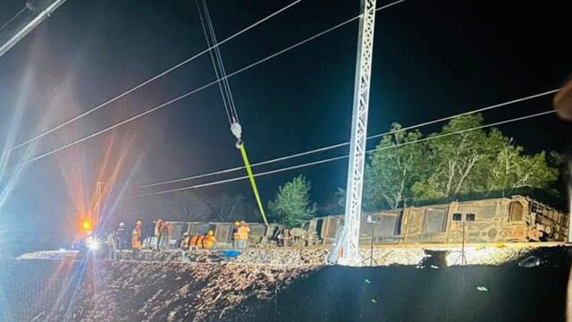 Tren Maya: Vagón de tren de carga se descarrila