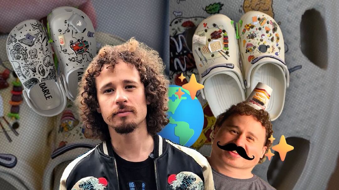 Crocs de Luisito Comunica son un viaje gastronómico por el mundo; así se ven