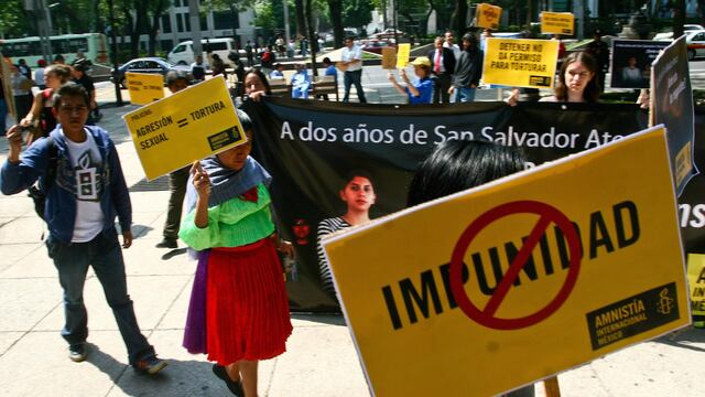 Protesta por Atenco.