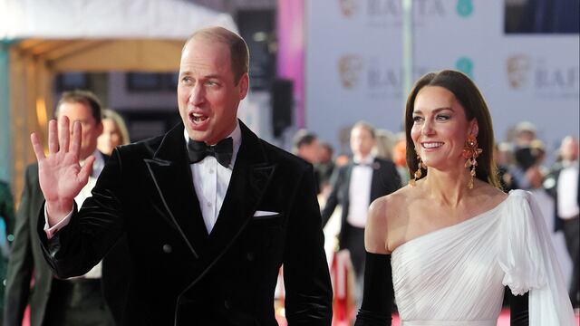 Kate Middleton nalguea a su esposo Guillermo enfrente de todos en Premios BAFTA 2023
