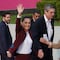 Claudia Sheinbaum llegó entre porras al INE, sede del primer debate presidencial 2024