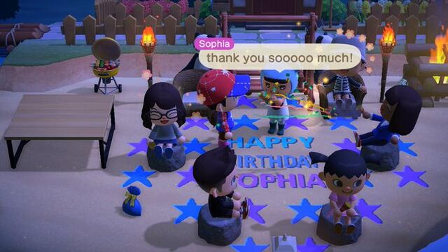 Fiesta de cumpleaños Animal Crossing