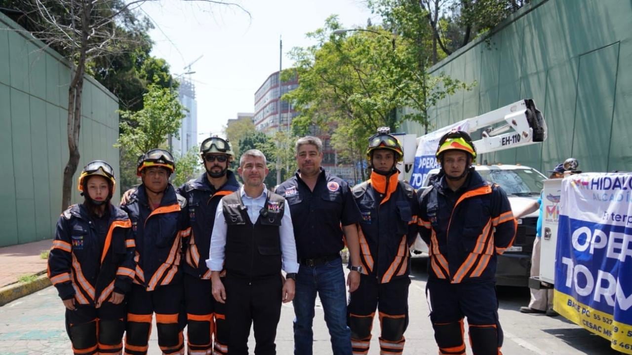 Mauricio Tabe activa Operativo Tormenta con los ‘Centinelas del Trueno’ para enfrentar lluvias en Miguel Hidalgo