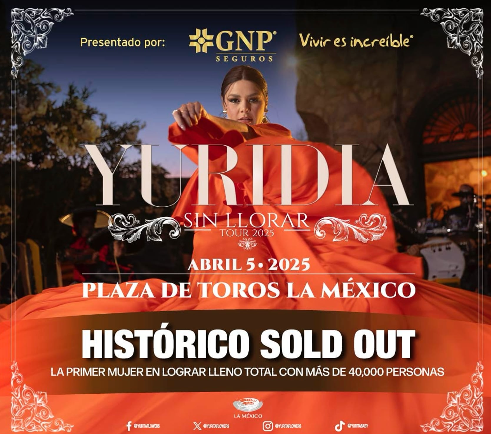 Yuridia en Plaza de Toros México