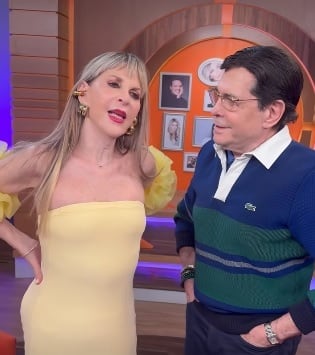 Shanik Berman con Juan José 'Pepillo' Origel.