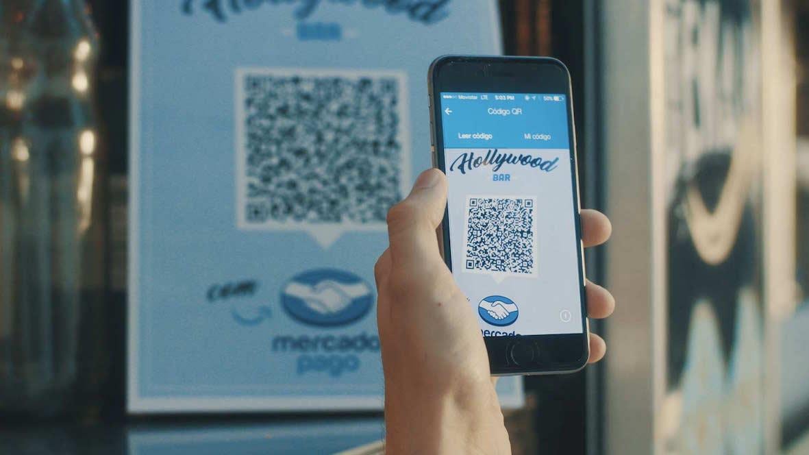 Código QR en Mercado Pago.