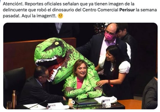 Memes del dinosaurio robado de Perisur del Jurassic World: The Exhibition