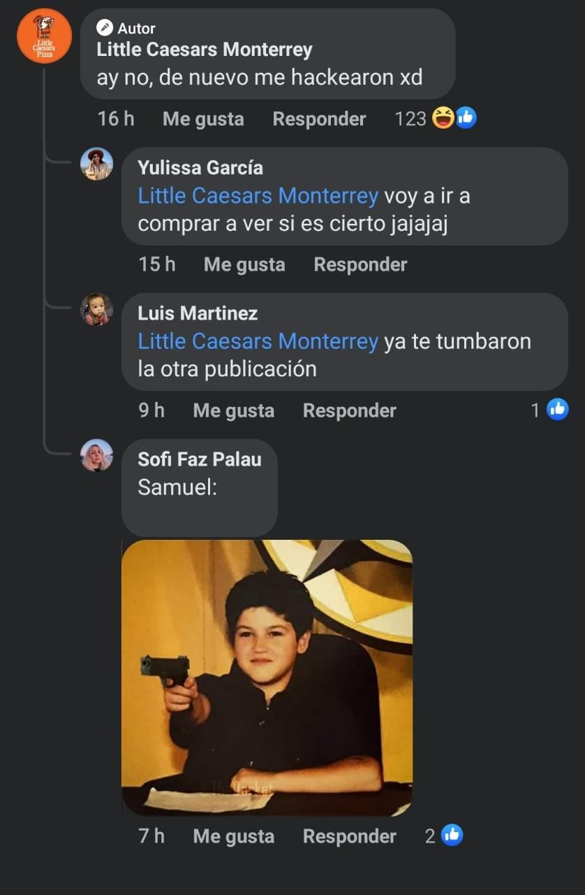 Little Caesars Monterrey dijo que lo hackearon en tono de burla