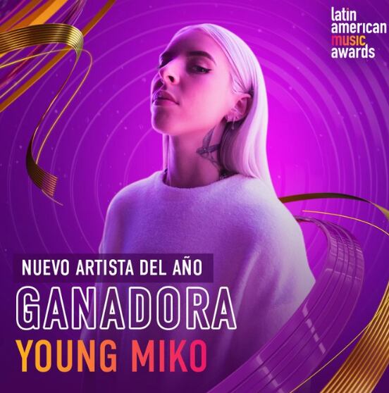 Latin American Music Awards 2024: Young Miko gana a Nuevo Artista Del Año